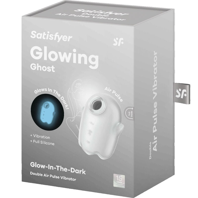 SATISFYER - GLOWING GHOST AIR PULSE & VIBRATOR YELLOW - ToysByMonk