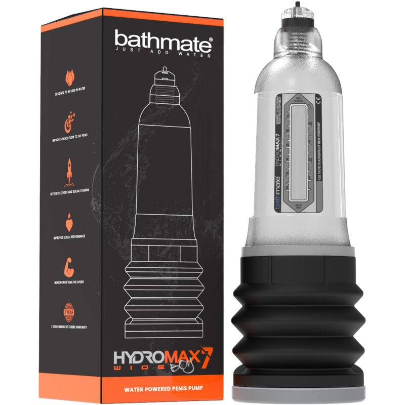 BATHMATE - HYDROMAX 7 WIDE BOY X30 TRANSPARENT - ToysByMonk