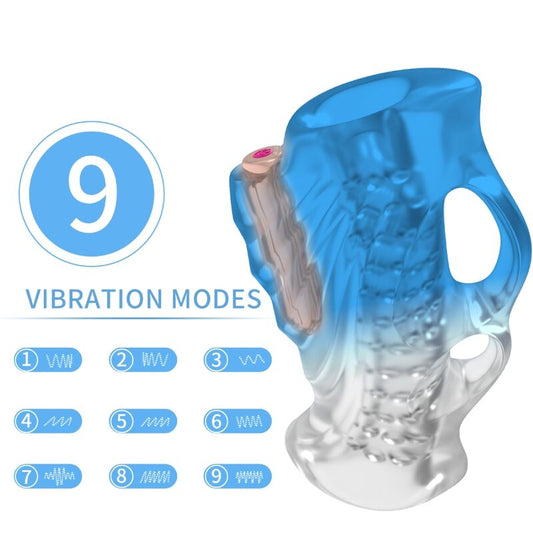 ARMONY - MASTURBATOR FINGER & VIBRATOR BLUE GRADIENT - ToysByMonk