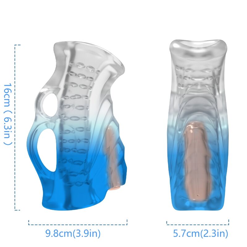 ARMONY - MASTURBATOR FINGER & VIBRATOR BLUE GRADIENT - ToysByMonk
