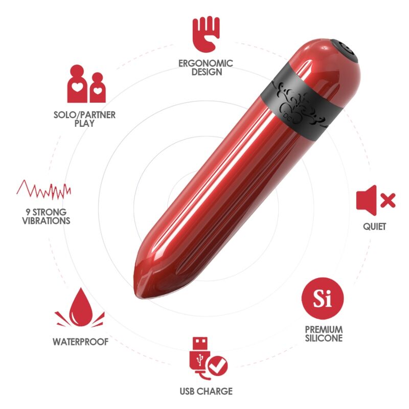 ARMONY - ROCKET VIBRATOR BULLET REMOTE CONTROL FUCHSIA - ToysByMonk