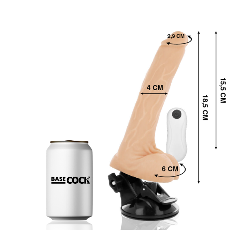 BASECOCK - REALISTIC ARTICULABLE REMOTE CONTROL FLESH 18.5 CM -O- 4 CM BASECOCK