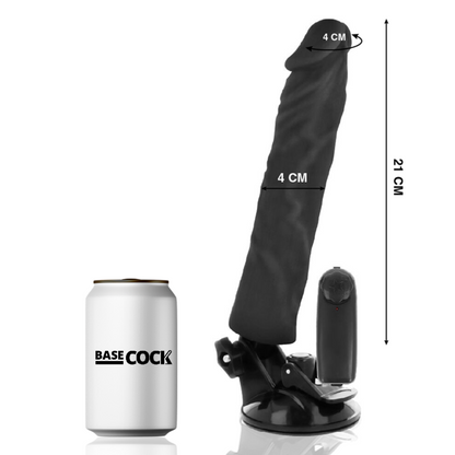 BASECOCK - REALISTIC VIBRATOR REMOTE CONTROL FLESH 21 CM -O- 4 CM BASECOCK
