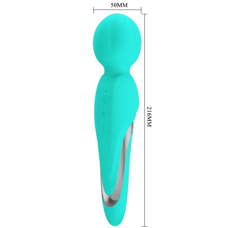 PRETTY LOVE - WALTER VIBRATOR WAND AQUA GREEN PRETTY LOVE FLIRTATION