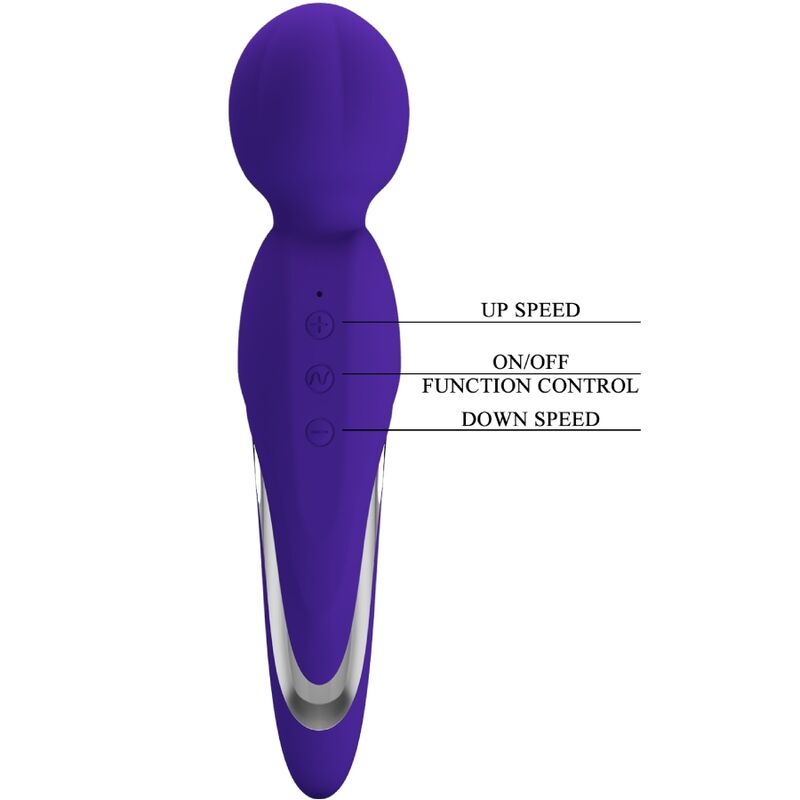PRETTY LOVE - WALTER VIBRATOR WAND PURPLE - ToysByMonk