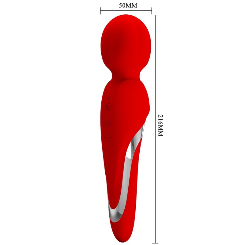 PRETTY LOVE - WALTER VIBRATOR WAND RED - ToysByMonk