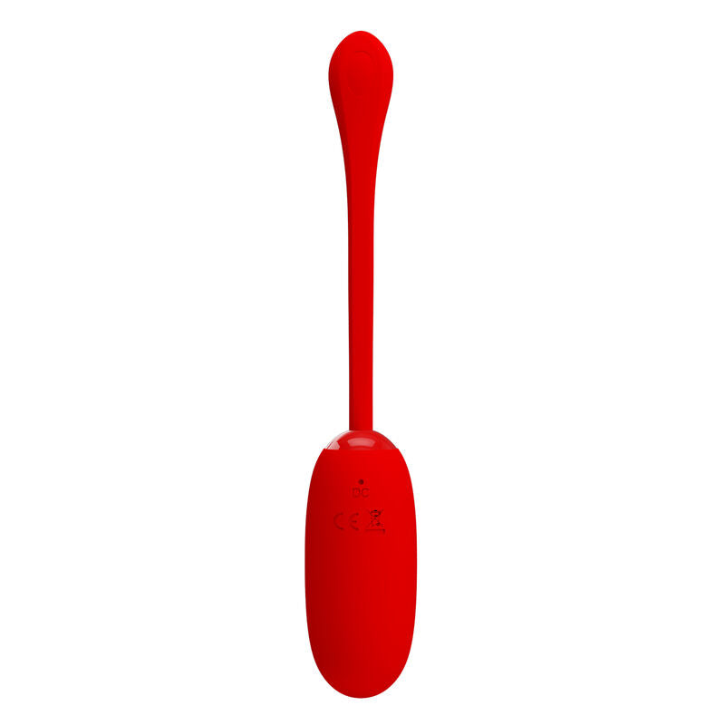 PRETTY LOVE - JULIUS WATERPROOF-RECHARGEABLE VIBRATING EGG RED - ToysByMonk