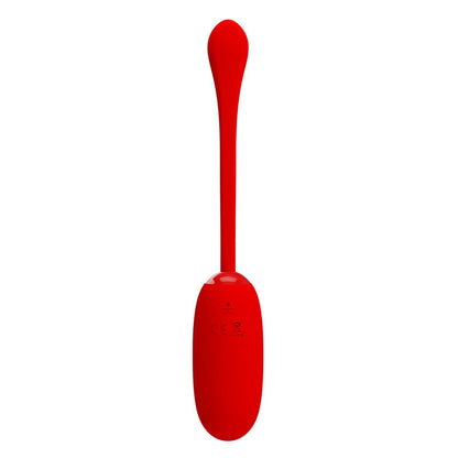 PRETTY LOVE - JULIUS WATERPROOF-RECHARGEABLE VIBRATING EGG RED - ToysByMonk