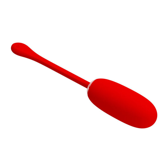 PRETTY LOVE - JULIUS WATERPROOF-RECHARGEABLE VIBRATING EGG RED - ToysByMonk