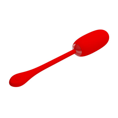 PRETTY LOVE - JULIUS WATERPROOF-RECHARGEABLE VIBRATING EGG RED - ToysByMonk