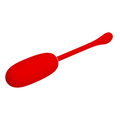 PRETTY LOVE - JULIUS WATERPROOF-RECHARGEABLE VIBRATING EGG RED - ToysByMonk