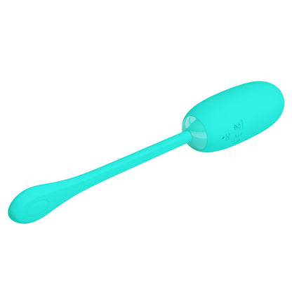 PRETTY LOVE - JULIUS WATERPROOF-RECHARGEABLE VIBRATING EGG AQUA GREEN PRETTY LOVE SMART