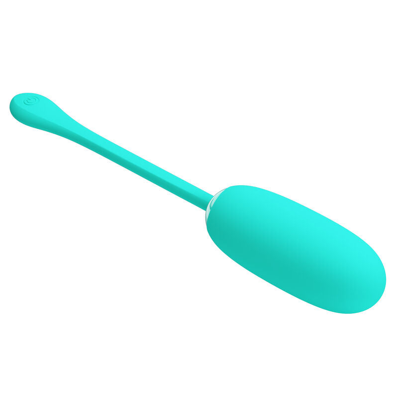 PRETTY LOVE - JULIUS WATERPROOF-RECHARGEABLE VIBRATING EGG AQUA GREEN PRETTY LOVE SMART