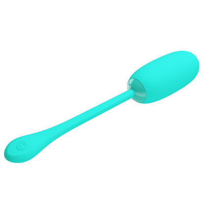 PRETTY LOVE - JULIUS WATERPROOF-RECHARGEABLE VIBRATING EGG AQUA GREEN PRETTY LOVE SMART