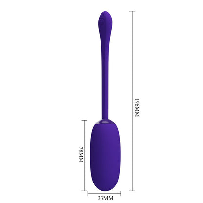 PRETTY LOVE - JULIUS WATERPROOF-RECHARGEABLE VIBRATING EGG PURPLE - ToysByMonk