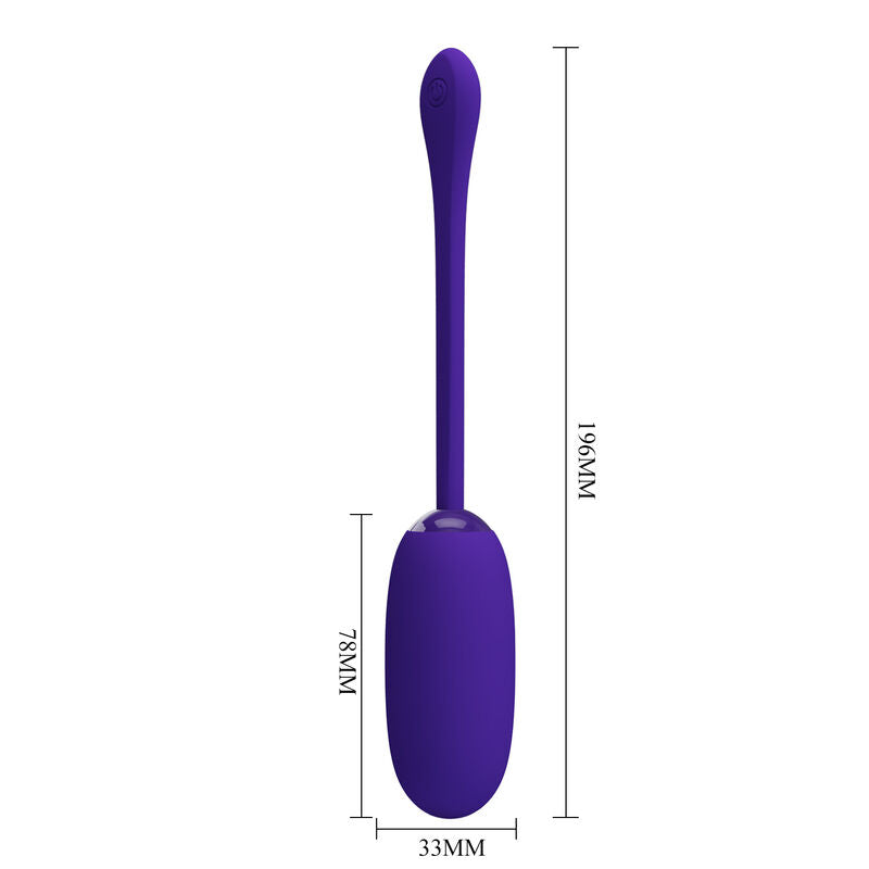 PRETTY LOVE - JULIUS WATERPROOF-RECHARGEABLE VIBRATING EGG PURPLE PRETTY LOVE SMART