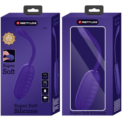 PRETTY LOVE - KIRK RECHARGEABLE VIBRATING EGG PURPLE - ToysByMonk