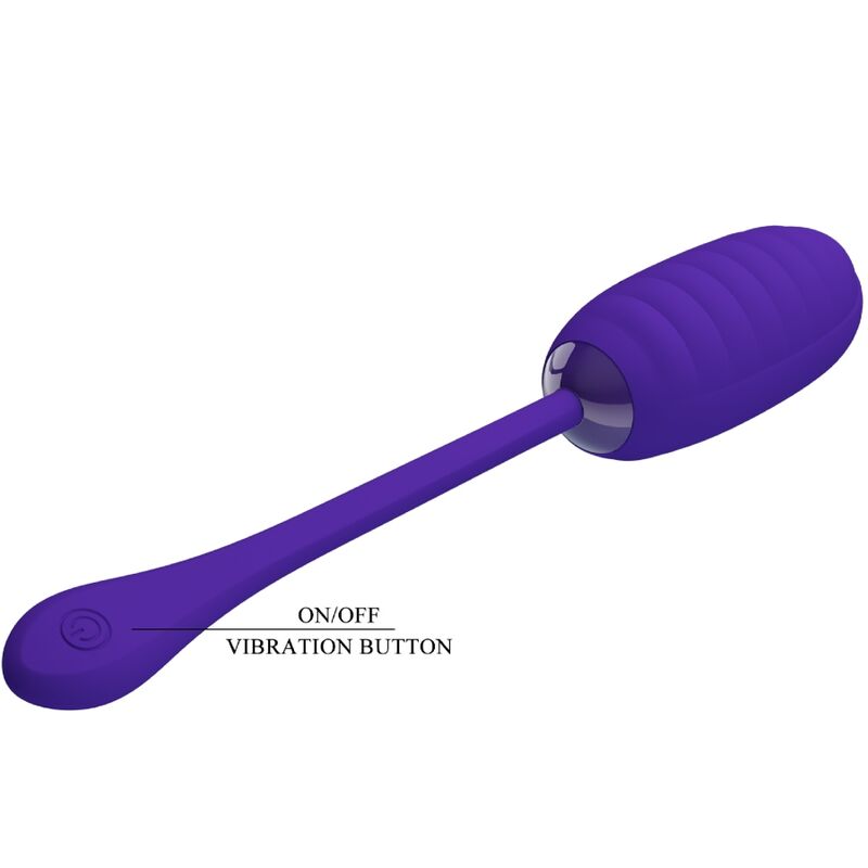 PRETTY LOVE - KIRK RECHARGEABLE VIBRATING EGG PURPLE - ToysByMonk