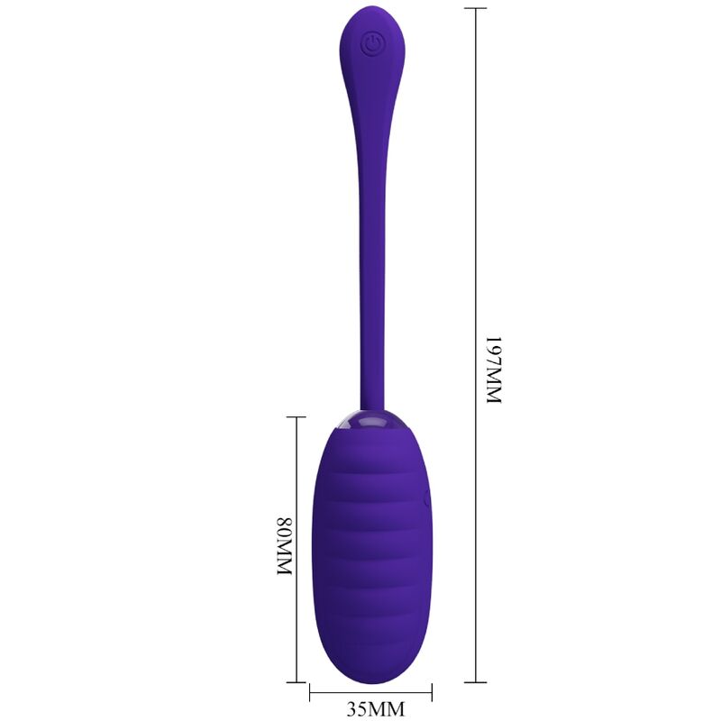PRETTY LOVE - KIRK RECHARGEABLE VIBRATING EGG PURPLE - ToysByMonk