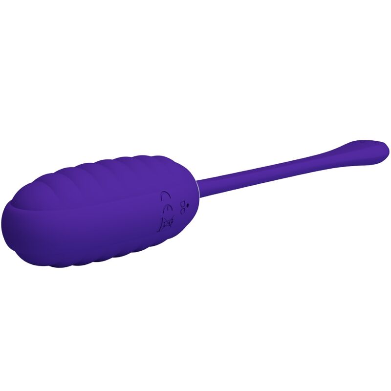 PRETTY LOVE - KIRK RECHARGEABLE VIBRATING EGG PURPLE - ToysByMonk