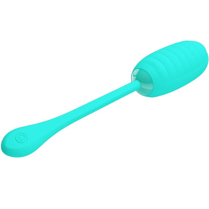 PRETTY LOVE - KIRK RECHARGEABLE VIBRATING EGG AQUA GREEN PRETTY LOVE SMART