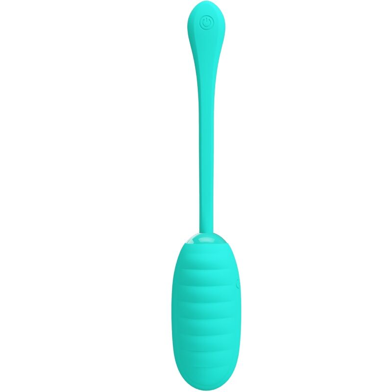 PRETTY LOVE - KIRK RECHARGEABLE VIBRATING EGG AQUA GREEN PRETTY LOVE SMART