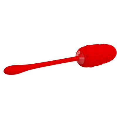 PRETTY LOVE - VIBRATING EGG WITH RED RECHARGEABLE MARINE TEXTURE - ToysByMonk