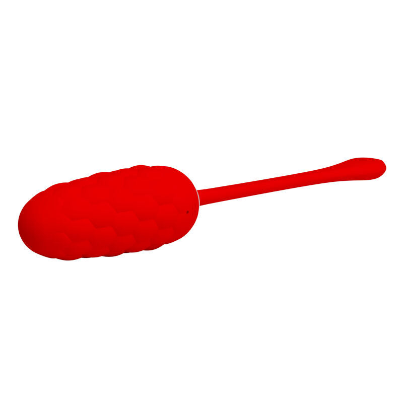 PRETTY LOVE - VIBRATING EGG WITH RED RECHARGEABLE MARINE TEXTURE - ToysByMonk
