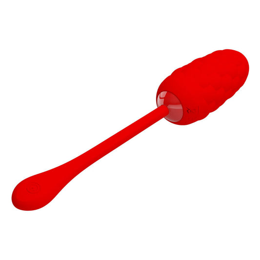 PRETTY LOVE - VIBRATING EGG WITH RED RECHARGEABLE MARINE TEXTURE PRETTY LOVE SMART