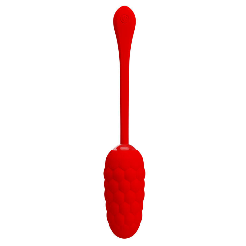 PRETTY LOVE - VIBRATING EGG WITH RED RECHARGEABLE MARINE TEXTURE PRETTY LOVE SMART
