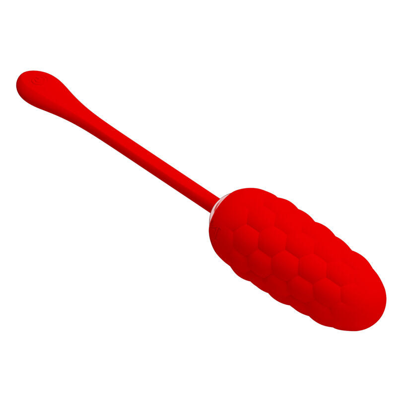 PRETTY LOVE - VIBRATING EGG WITH RED RECHARGEABLE MARINE TEXTURE - ToysByMonk