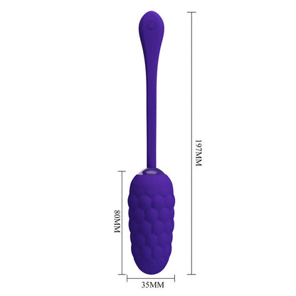 PRETTY LOVE - VIBRATING EGG WITH PURPLE RECHARGEABLE MARINE TEXTURE - ToysByMonk