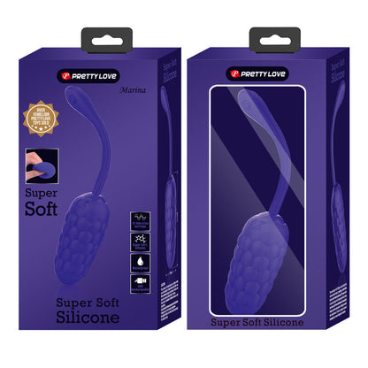 PRETTY LOVE - VIBRATING EGG WITH PURPLE RECHARGEABLE MARINE TEXTURE - ToysByMonk