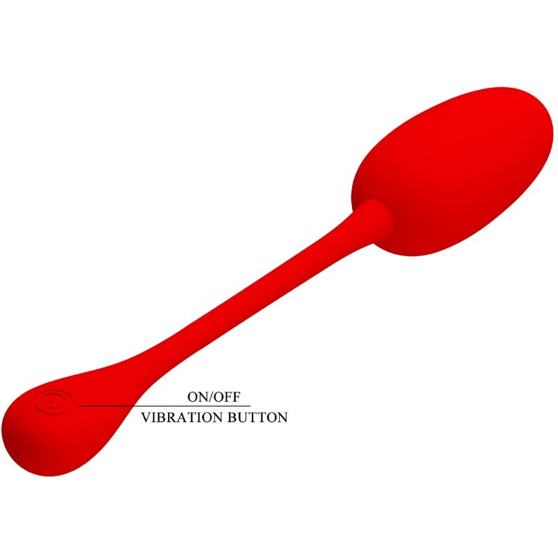 PRETTY LOVE - KNUCKER RED RECHARGEABLE VIBRATING EGG PRETTY LOVE FLIRTATION