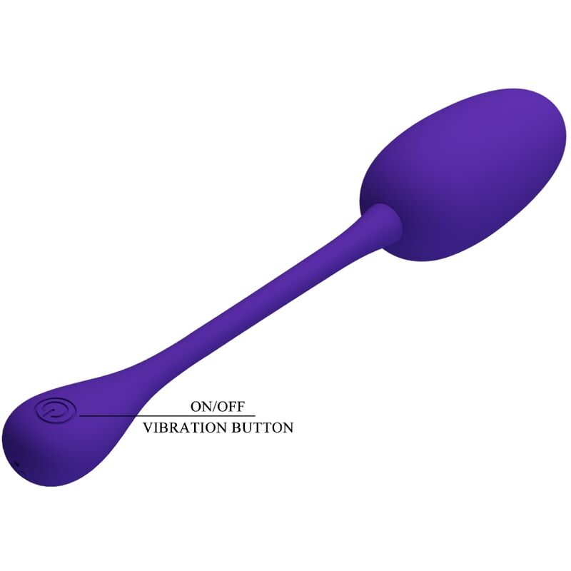 PRETTY LOVE - KNUCKER PURPLE RECHARGEABLE VIBRATING EGG - ToysByMonk