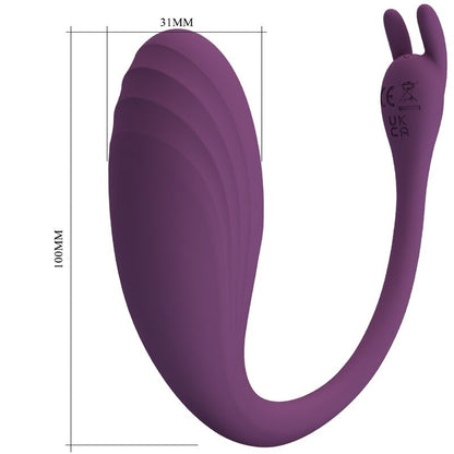 PRETTY LOVE - CATALINA VIBRATOR APP REMOTE CONTROL PURPLE PRETTY LOVE LED