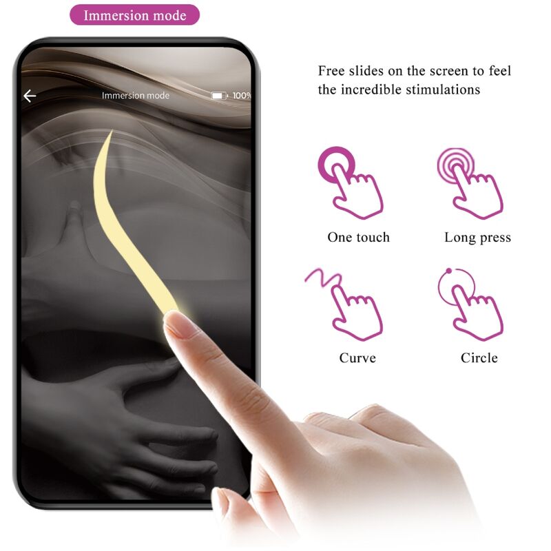 PRETTY LOVE - CATALINA VIBRATOR APP REMOTE CONTROL PURPLE PRETTY LOVE LED