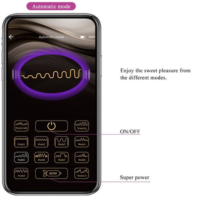 PRETTY LOVE - CATALINA VIBRATOR APP REMOTE CONTROL PURPLE PRETTY LOVE LED