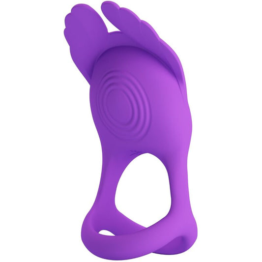 PRETTY LOVE - SILAS VIBRANT PENIS RING 7 VIBRATIONS PURPLE SILICONE - ToysByMonk