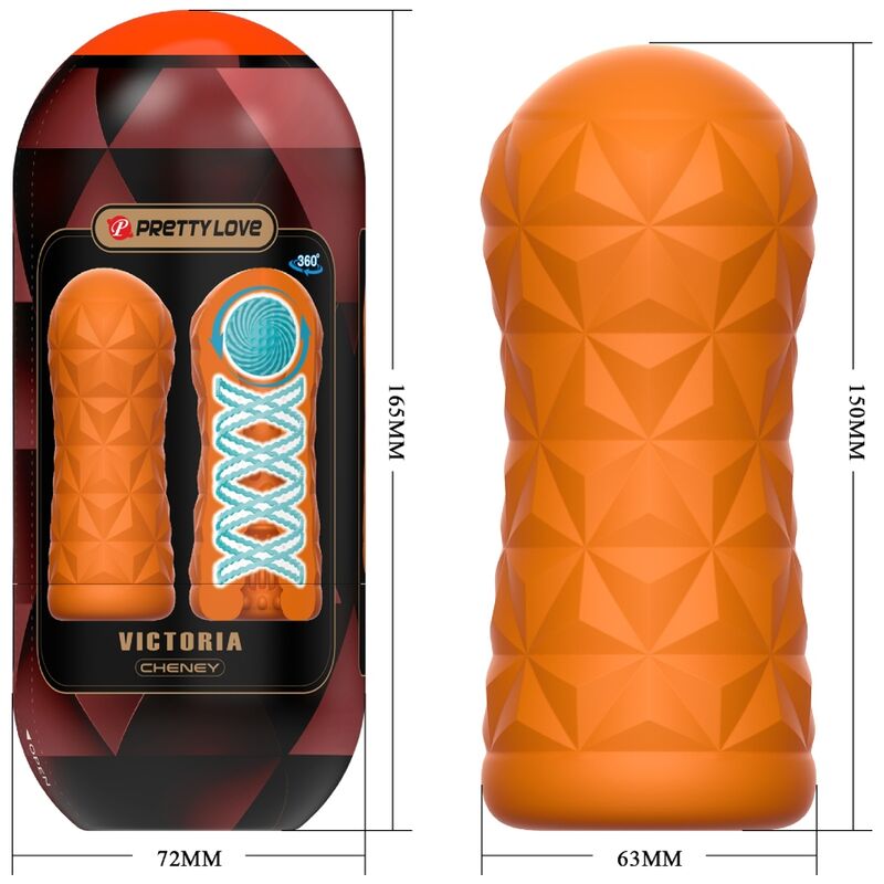PRETTY LOVE - VICTORIA CHENEY MASTURBATOR ORANGE PRETTY LOVE MALE