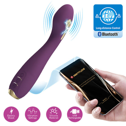 PRETTY LOVE - HECTOR ELECTROSHOCK VIBRATOR BY APP CONTROL PURPLE PRETTY LOVE HIGH GRADE