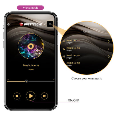 PRETTY LOVE - HECTOR ELECTROSHOCK VIBRATOR BY APP CONTROL PURPLE PRETTY LOVE HIGH GRADE