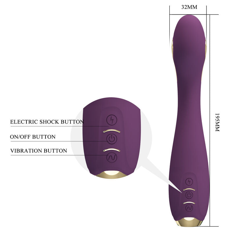PRETTY LOVE - HECTOR ELECTROSHOCK VIBRATOR BY APP CONTROL PURPLE PRETTY LOVE HIGH GRADE