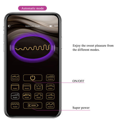 PRETTY LOVE - HECTOR ELECTROSHOCK VIBRATOR BY APP CONTROL PURPLE PRETTY LOVE HIGH GRADE