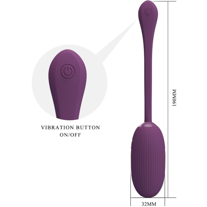 PRETTY LOVE - DOREEN PURPLE RECHARGEABLE VIBRATING EGG PRETTY LOVE SMART