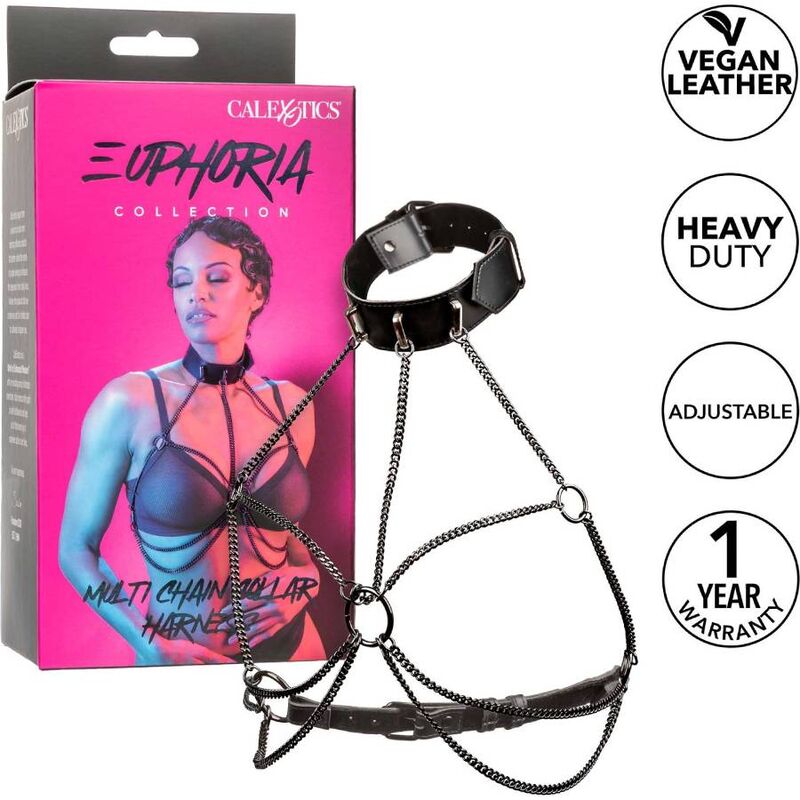 CALEXOTICS - EUPHORIA MULTI CHAIN COLLAR HARNESS CALEXOTICS