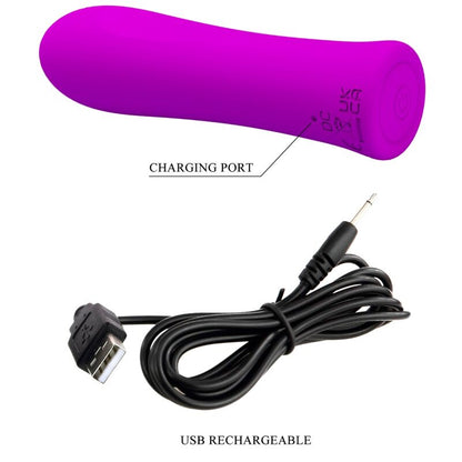 PRETTY LOVE - ALFREDA SUPER POWER VIBRATOR VIOLET - ToysByMonk