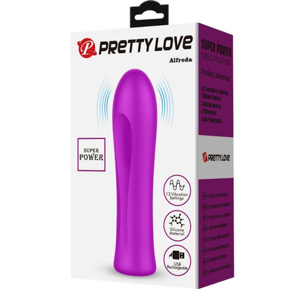 PRETTY LOVE - ALFREDA SUPER POWER VIBRATOR VIOLET - ToysByMonk