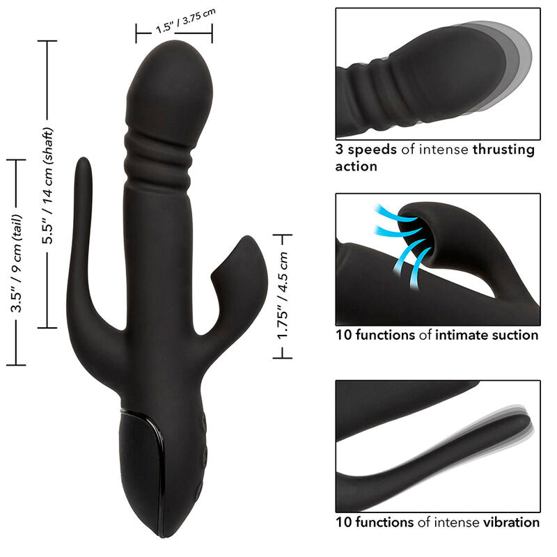 CALEXOTICS - VIBRATOR TRIPLE EUPHORIA BLACK CALEXOTICS