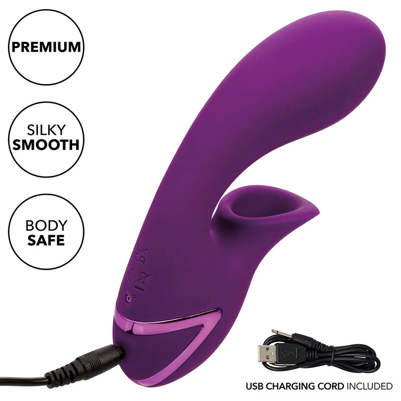CALEXOTICS - HUNTINGTON BEACH HEARTBREAKER STIMULATOR & SUCKER PURPLE BY CALIFORNIA DREAMING - ToysByMonk